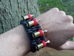9mm Brass screwdriver set milspec paracord bracelet Hex Robinson Phillips Flat - Picture 1 of 10