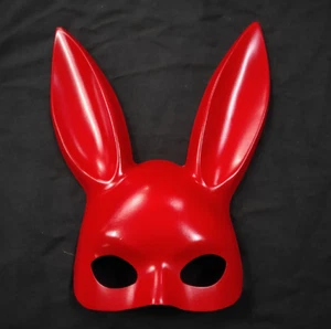 Girl Cosplay Props Bunny Costume Rabbit Ears PVC Mask Party Masquerade - Picture 1 of 18