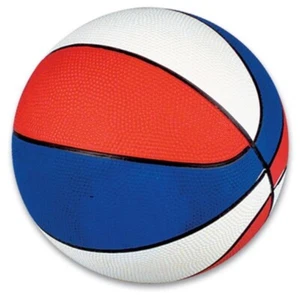 7" Mini Red White And Blue Basketball Small Little Kids Child USA Backet Ball - Picture 1 of 1
