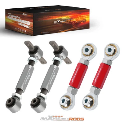 Kit de cambagem ajustável superior traseiro + braço do pé com bucha para Honda Civic EG EK 88-00 - Imagem 1 de 4