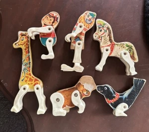 Vintage Fisher Price Circus Figures 6 Figures - Picture 1 of 15