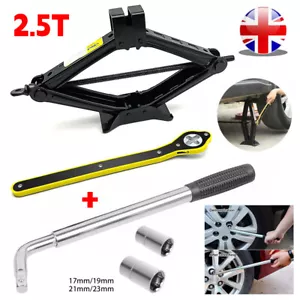 Scissor Jack Set 2.5 Ton Car Auto Jack Kit with Hand Crank Wrench and Lug Wrench - Picture 1 of 12