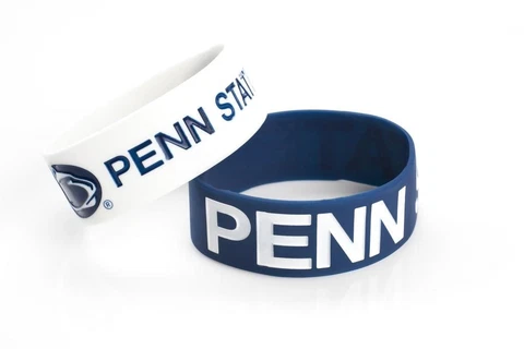 Penn State Nittany Lions Silicone Bracelets 2 Pack Wide [NEW] Jewelry Bracelet Cover