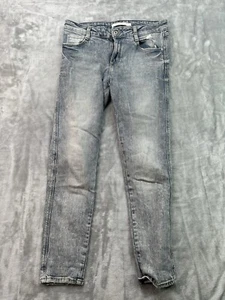 Zara Womens Sz 4 Designer Jeans Blue Skinny Mid Rise Casual Ladies Denim Pants - Picture 1 of 10