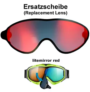 Uvex Comanche To / Top Take Off Lente de Recambio Rojo Esquí Snowboard Goggles - Imagen 1 de 1