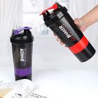 Protein Shake Bottle Plastic Shaker Bottle With 304 Stainless Steel Mixing 500Ml
