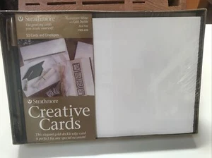 Strathmore Greeting Cards & Matching Envelopes 50 Pack 5x6 7/8" New sealed box - Picture 1 of 4
