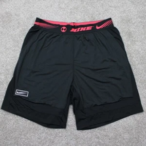 Nike Sport Clash Training Shorts Men Large Black/Red Polyester Stretch 9" inseam - Picture 1 of 12