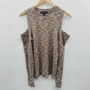 INC International Concepts Womens Large Cold Shoulder Space Dye Sweater $79 2454 - Picture 1 of 6
