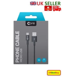Core Micro USB Charging and Data Sync Charger Lead Cable For Samsung, Galaxy -UK - Picture 1 of 3