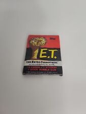 Vintage 1982 E.T. The Extraterestrial 1 Pack-10 Cards,1 Sticker,Gum Removed