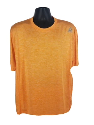 Camiseta deportiva REEBOK para hombre TALLA XL manga corta naranja poliéster Foto 1 de 4