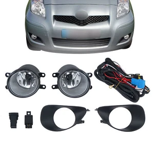 Fog Light Lamp Assembly For 2006-2008 Toyota Yaris Hatchback Clear W/Black Bezel - Bild 1 von 13