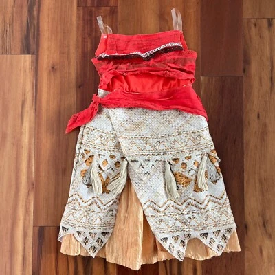 Disney Moana девочек костюм платье размер XS 4-6 - Изображение 1 из 4