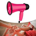 Handheld Bullhorn Megaphone Voice Recording 25W for Outdoor Rose Red