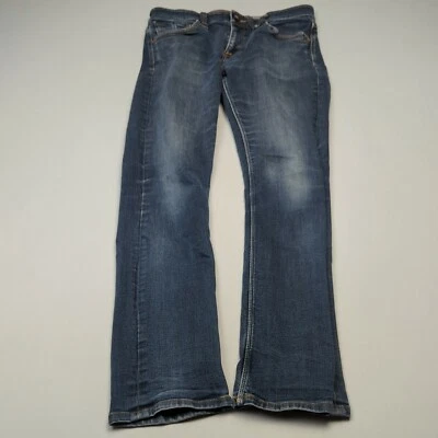 Volcom Vorta Jeans Mens 30 Slim Straight Blue Denim Casual Pants Diamond Stitch - Image 1 of 4