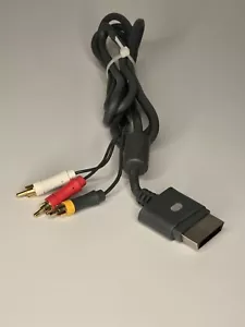 Genuine Official OEM Microsoft XBOX 360 Composite AV Audio Video Cable - Picture 1 of 2