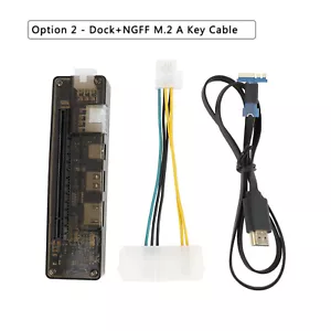NGFF M.2 A V8.5 PCI-E EXP GDC External Laptop Graphics Card Dock Video Card AU - Afbeelding 1 van 17