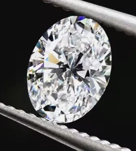 Diamante Blanco Natural Color E OVALO VS1 0.5 cts - Picture 1 of 5