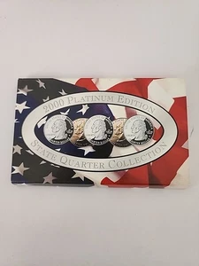 2000 PLATINUM MINT EDITION STATE QUARTER COLLECTION with COA - Picture 1 of 5