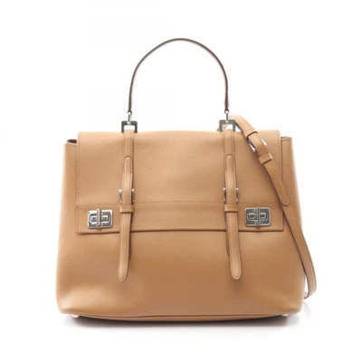Bolso Bandolera de Hombro PRADA BN2821 Cuero Saffiano Marrón Usado para Mujer Foto 1 de 4