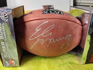 ELI MANNING AUTO AUTOGRAPH WILSON AUTHENTIC GAMEBALL SUPER BOWL XLVI COA BECKETT - Picture 1 of 7