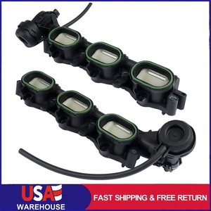 For 2016-2019 Audi A6 A7 A8 Q7 3.0L V6 Gas Left + Right Side Intake Manifold - Bild 1 von 14