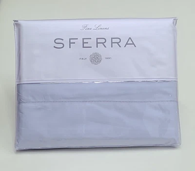 Sferra Leonardo King Sheet Set Blue Cotton Percale - Image 1 of 4