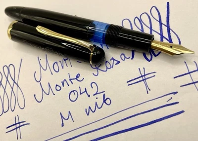 COMO NUEVA MONTBLANC MONTE ROSA 042 Pluma Estilográfica - Plumín M - RESTAURADA - Ventana de Tinta Larga - 342 Foto 1 de 4