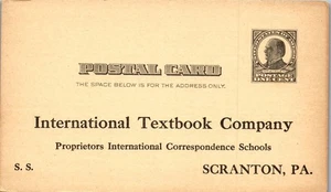 Cartolina d'epoca libro di testo internazionale CO Scranton PA inutilizzata Mckinley - Foto 1 di 3