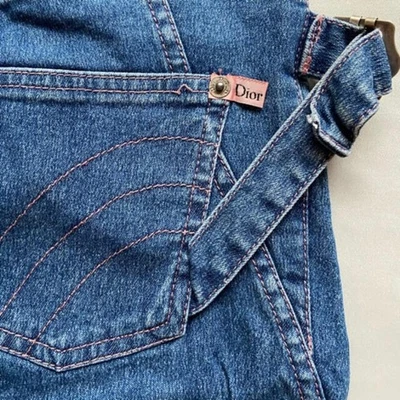 CALÇA JEANS DIOR USADA ROSA BOA - Imagem 1 de 4