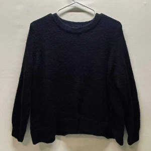 Maglione H&M Fuzzy donna nero medio caldo accogliente manica lunga pullover camicia usato in ottime condizioni - Foto 1 di 8