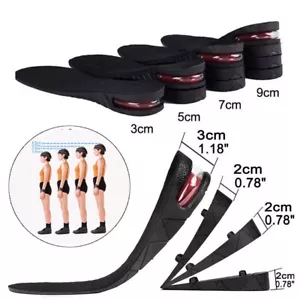 Shoe Cushion Insoles Air Cusion Pad Height Heel Lift 3-9cm Men and Women - Picture 1 of 15