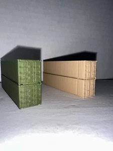 Spur N Army US Military Shipping Container High Detail 1:160 40' (4 - Pack) - Bild 1 von 8
