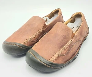 Keen Women’s 53009-POSL Leather Stitched Hiking Slip On Loafer Shoes Size US 9.5 - Picture 1 of 10