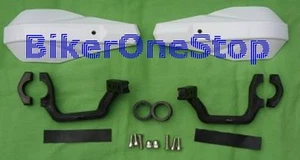 BRG07WH - HANDGUARDS Protectors Hand Guards For 22mm & 25mm Motorcycle Bar WHITE - Picture 1 of 4