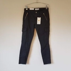 Zara Woman Jeans Schwarz The Cargo Skinny in Faded Black Satin Skinny Damen 40 - Bild 1 von 11