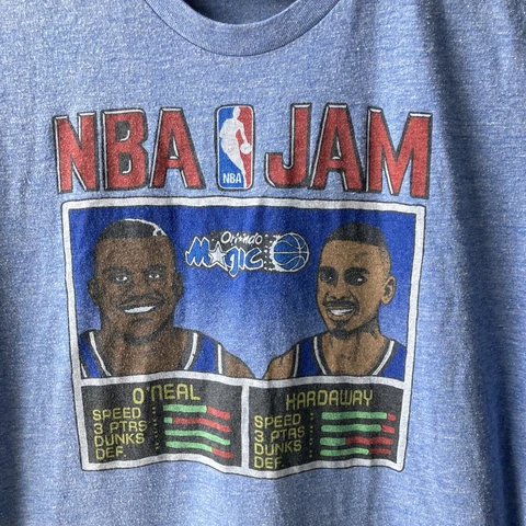 Men’s NBA Jam T-Shirt - SIZE MEDIUM - Orlando Magic Shaq Penny Hardaway Vintage Cover