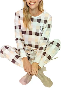 Conjunto De Pijama Para Dama De Mezcla De Algodón De Manga Larga 00225 - Imagen 1 de 7