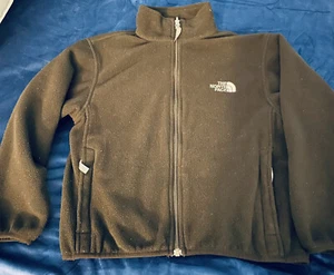 NORTH FACE Black Fleece Zip Up Jacket YOUTH UNISEX Size MEDIUM - Picture 1 of 4