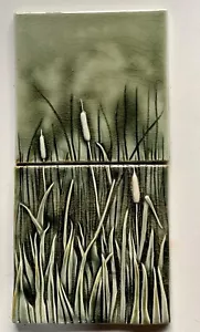 Pratt & Larson handgefertigte Relief grüne Sumpf Gras Fliesen 2-6" Stück - Bild 1 von 1