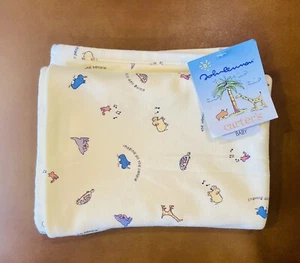 1999 Carters Yoko Ono John Lennon Yellow Receiving Blanket Real Love 28”x24” NWT - Picture 1 of 12