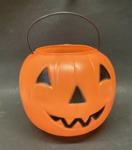 General Foam EE. UU. Naranja Halloween Calabaza Molde Soplado Caramelo Cubo Colmillos - Imagen 1 de 7