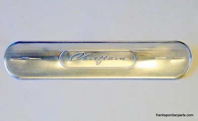 1958 Pontiac Chieftain Dash Bezel Emblem Insert 58 Very Nice! Foto 1 de 4