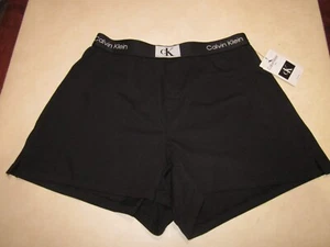 CALVIN KLEIN 1996 COTTON BLACK BOXERS, SLEEPWEAR, NEW, MENS SMALL, # 210ZAB - Picture 1 of 6