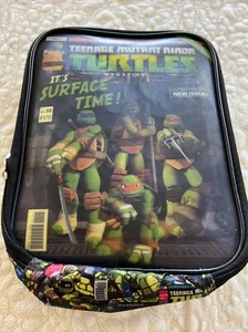 Teenage Mutant Ninja Turtles Green Black Comic Soft Side Lunch Box Zip - Picture 1 of 7