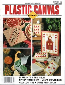 PLASTIC CANVAS CORNER Back Issue Magazine Sep 1992 Games Coasters Top Price! - Bild 1 von 2