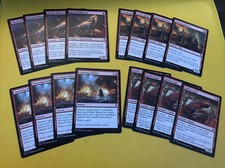 MTG-4x Akoum Hellhound,Tuktuk Rubblefort,Cleansing Wildfire-Zendikar Rising-New!