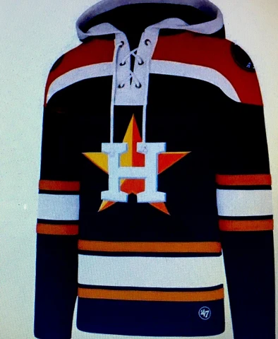HOUSTON ASTROS Superior ‘47 Lacer Hockey Style Hoodie  Throwback Champs Cover