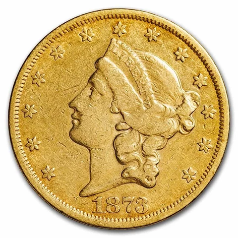 1873-S $20 Liberty Gold Double Eagle Open 3 XF - SKU#57043 Cover